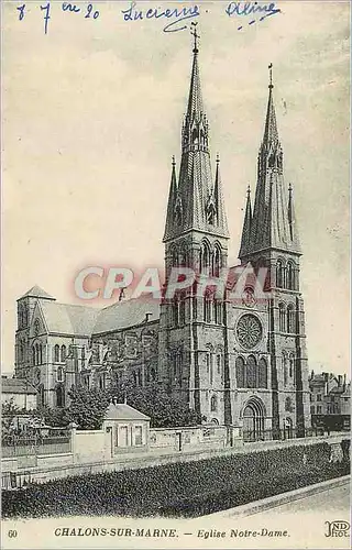 Cartes postales Chalons sur Marne Eglise Notre Dame