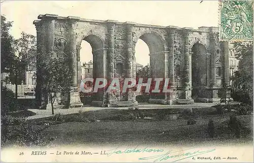 Ansichtskarte AK Reims La Porte de Mars