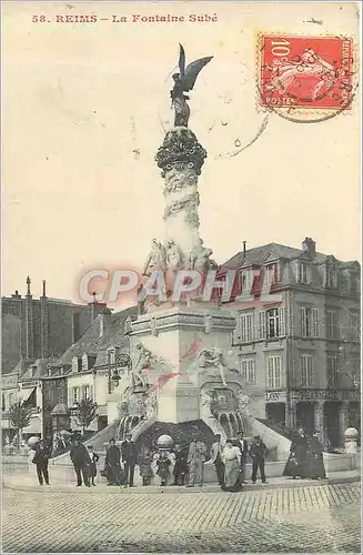 Cartes postales Reims la Fontaine Sube