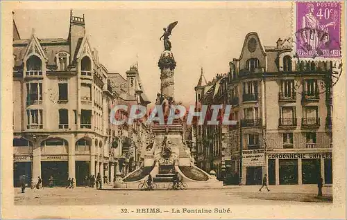 Cartes postales Reims La Fontaine Sube