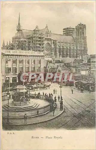 Cartes postales Reims Place Royale