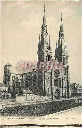 Cartes postales Chalons sur Marne Eglise Notre Dame