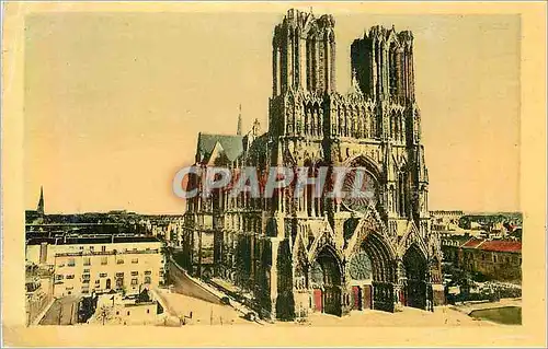 Cartes postales Reims La Cathedrale