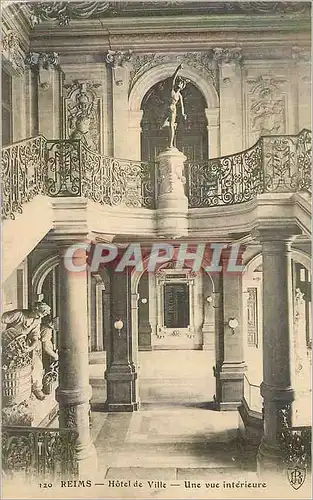 Cartes postales Reims Hotel de Ville Une vue Interieure