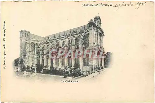 Cartes postales Chalons sur Marne La Cathedrale (carte 1900)