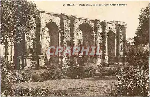Cartes postales Reims Porte Mars Ancienne Porte Gallo Romaine
