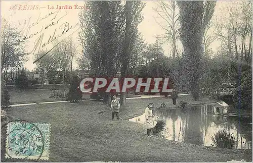 Ansichtskarte AK Reims Le Jardin Ecole