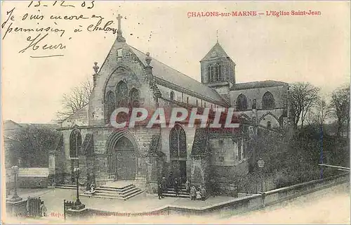 Ansichtskarte AK Chalons sur Marne L'Eglise Saint Jean