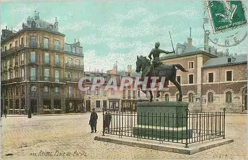 Ansichtskarte AK Reims Place du Parvis