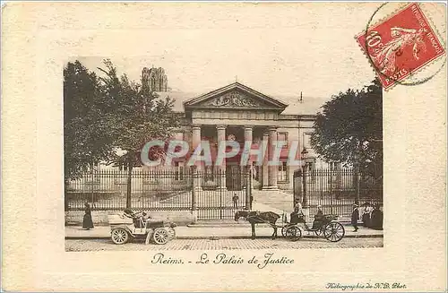 Cartes postales Reims Le Palais de Justice Automobile