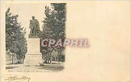 Cartes postales Reims Statue du Marechal Drouet Comte d'Eilon