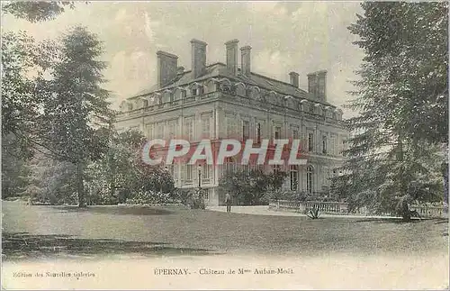 Cartes postales Epernay Chateau de Mme Auban Moel