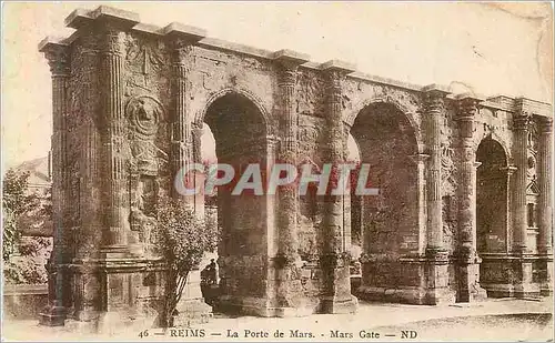 Ansichtskarte AK Reims La Porte de Mars