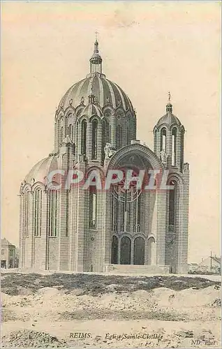 Ansichtskarte AK Reims Eglise Sainte Clotilde