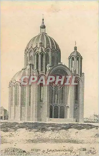 Cartes postales Reims Eglise Sainte Clotilde