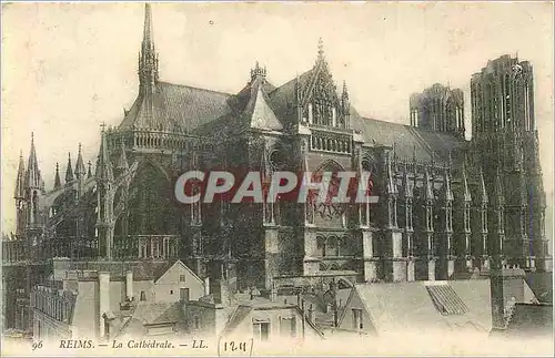 Cartes postales Reims La Cathedrale