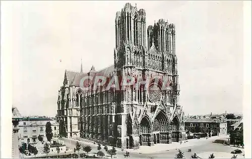 Moderne Karte Cathedrale de Reims