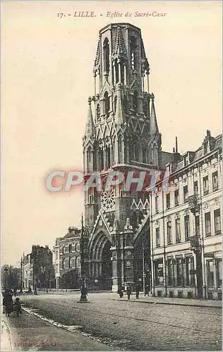 Ansichtskarte AK 17 lille eglise du sacre coeur