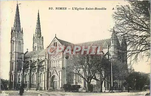 Cartes postales 93 nimes l eglise saint baudile