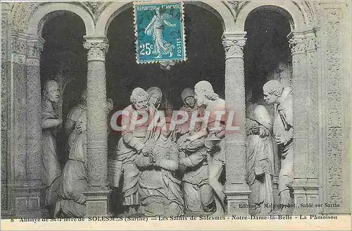 Cartes postales 8 abbaye de st pierre de solesmes (sarthe) les saints de solesmes notre dame la belle la pamoiso