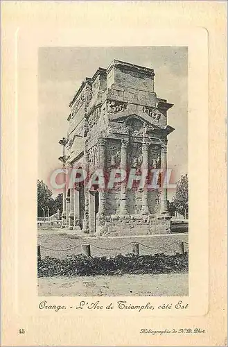 Cartes postales Orange l arc de triomphe cote est