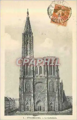 Cartes postales Strasbourg la cathedrale