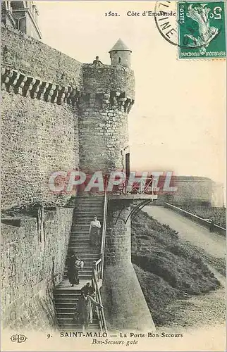 Cartes postales 9 saint malo la porte bon secours bon secours gate