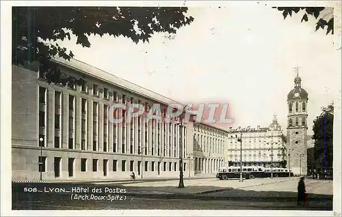 Cartes postales moderne 508 lyon hotel des postes (arch roux spitz)