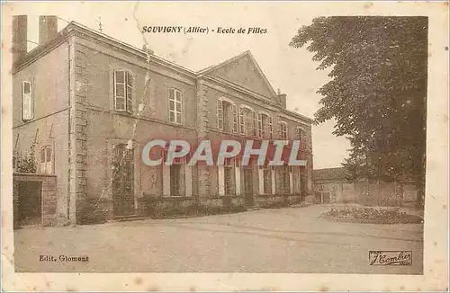 Cartes postales Souvigny (allier) ecole de filles