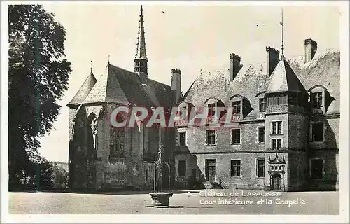 Moderne Karte Chateau de lapalisse cour interieure et la chapelle