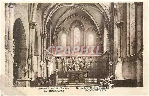 Cartes postales Souvenir de 25 annees l boucault novembre 1912 novembre 1937 montcresson