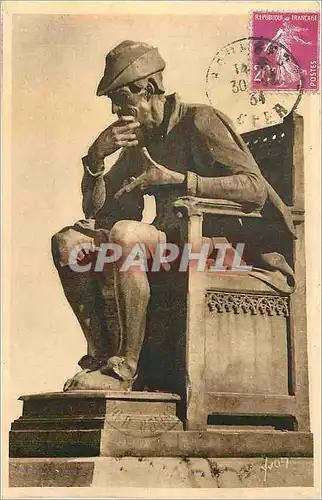 Cartes postales La douce france 21 bourges(cher) statue de louis xi oeuvre remarquable de jean baffier