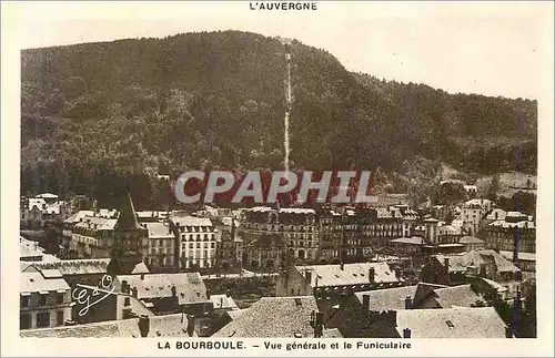 Ansichtskarte AK L auvergne la bourboule vue generale et le funiculaire