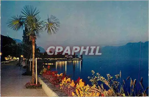 Cartes postales moderne Montreux 824 soiree sur les quais