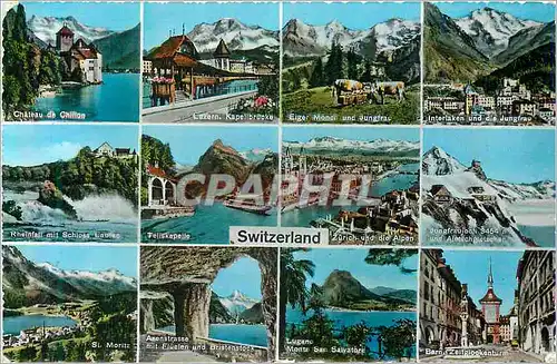 Moderne Karte Switzerland