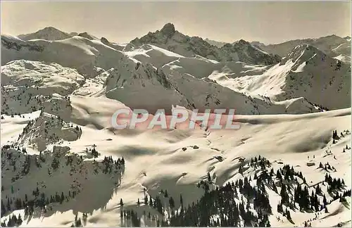 Cartes postales moderne 11962 simmental blick vom niederhorn auf spielgerte u obergestelen