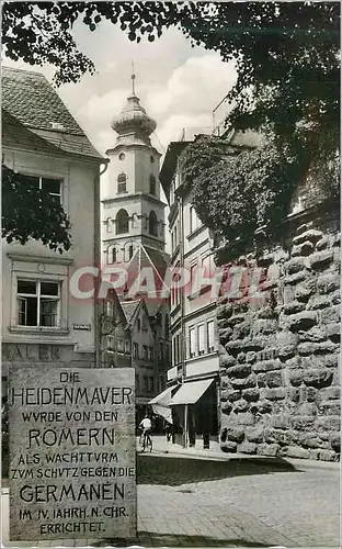 Moderne Karte Lindau i bodensee partie mit der heidenmauer