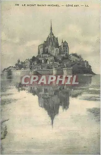 Cartes postales 190 le mont saint michel cote est
