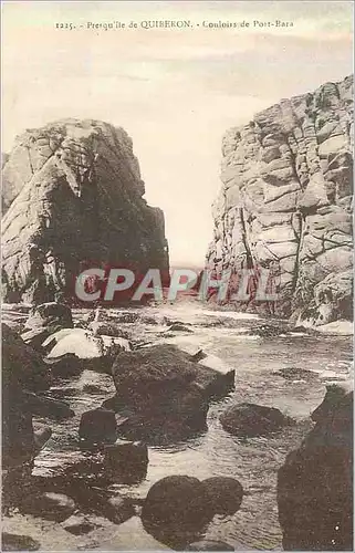 Cartes postales 1225 presqu ile de quiberon couloirs de port bara