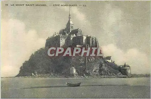 Cartes postales 15 le mont saint michel cote nord ouest