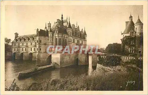 Cartes postales La douce france chateau de la loire chateau de chenonceaux facade nord est