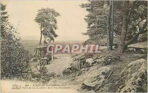 Cartes postales 358 foret de fontainebleau point de vue du plateau de la tour denecourt