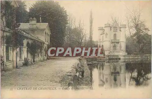 Cartes postales 93 chateau de chantilly etangs de comelle Peche Pecheur