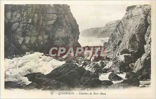 Cartes postales 27 quiberon couloirs de port bara