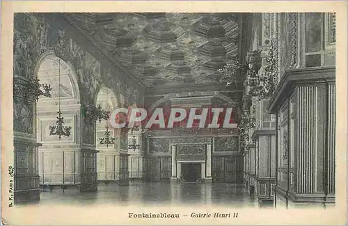 Cartes postales Fontainebleau galerie henri II