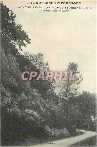 Ansichtskarte AK La bretagne pittoresque 4218 yallee de poulancre pres mur de bretagne (c du n) un tournant dans