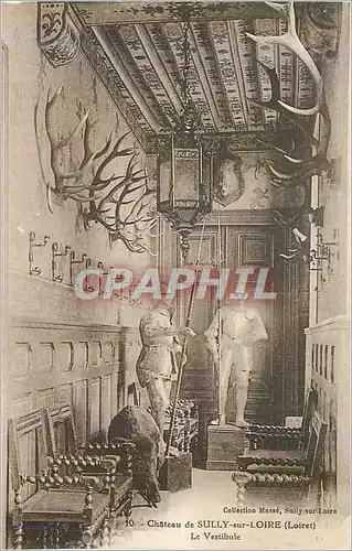 Cartes postales 10 chateau de sully sur loire (loiret) le vestibule