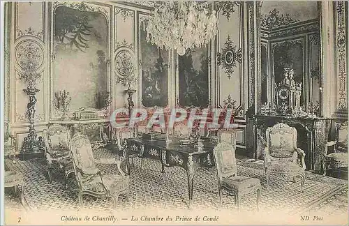 Cartes postales Chateau de chantilly la chambre du prince de conde