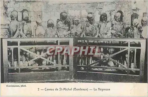 Cartes postales 2 caveau de st michel (bordeaux) la negresse