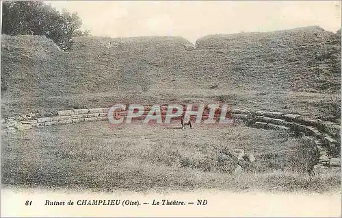Cartes postales 81 ruines de champlieu (oise) le theatre